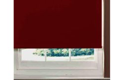 ColourMatch 5ft Blackout Roller Blind - Poppy Red